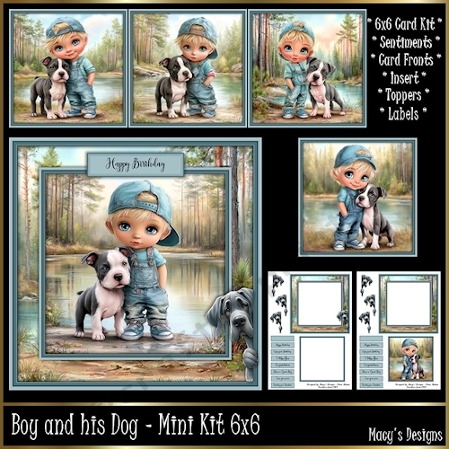 Boy and his Dog - Mini Kit 6x6