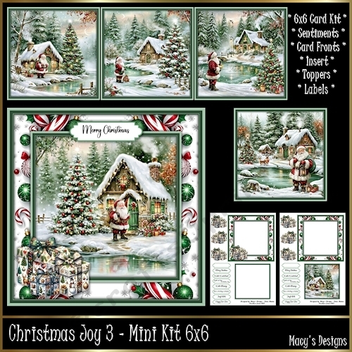 Christmas Joy 3 - Mini Kit 6x6