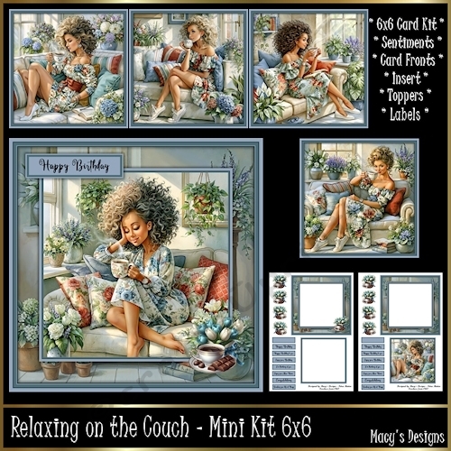 Relaxing on the Couch - Mini Kit 6x6