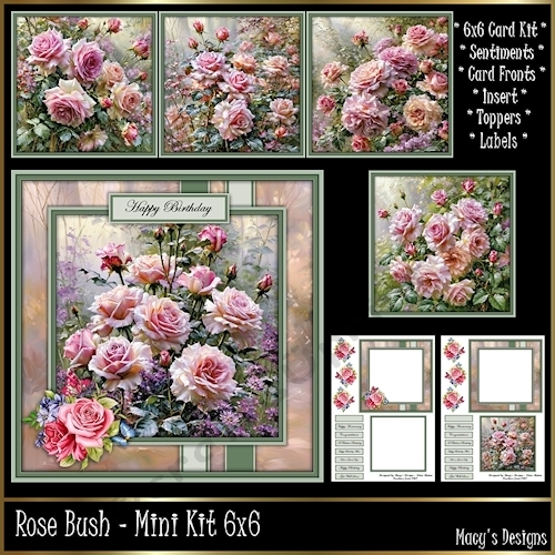 Rose Bush - Mini Kit 6x6