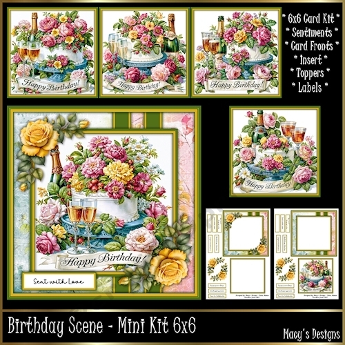 Birthday Scene - Mini Kit 6x6
