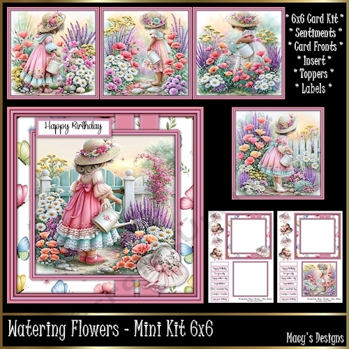 Watering Flowers - Mini Kit 6x6