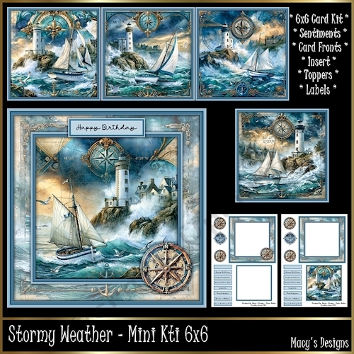 Stormy Weather - Birthday/Fathers Day - Mini Kit 6x6