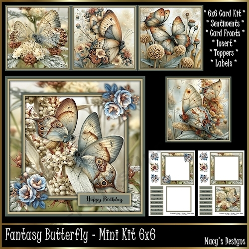 Fantasy Butterfly - Mini Kit 6x6