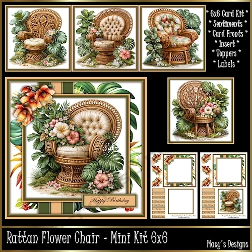 Rattan Flower Chair - Mini Kit 6x6