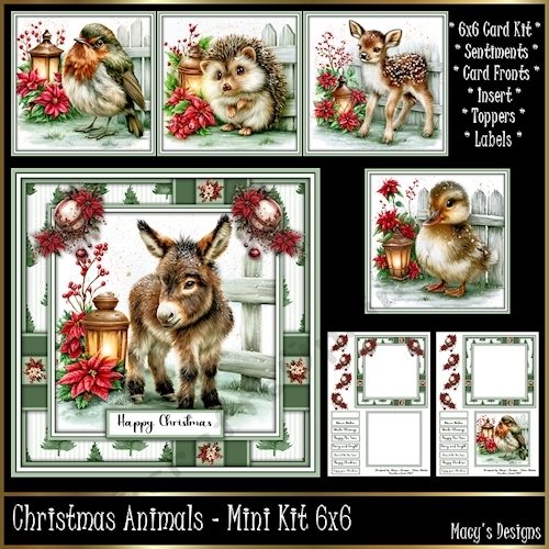 Christmas Animals - Mini Kit 6x6