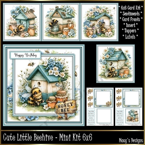 Cute Little Beehive - Mini Kit 6x6
