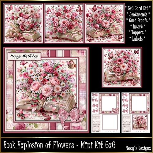 Book Explosion of Flowers - Mini Kit 6x6