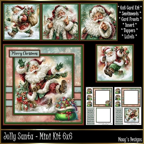 Jolly Santa - Mini Kit 6x6