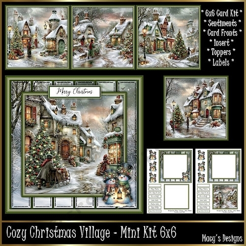 Cozy Christmas Village - Mini Kit 6x6