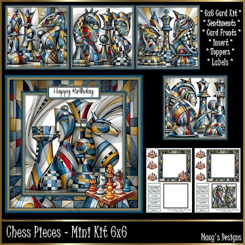 Chess Pieces - Mini Kit 6x6