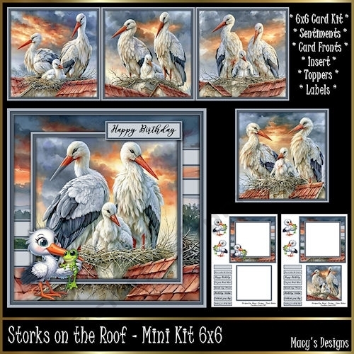 Storks on the Roof - Mini Kit 6x6