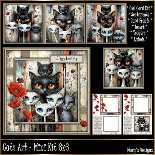 Cats Art - Mini Kit 6x6