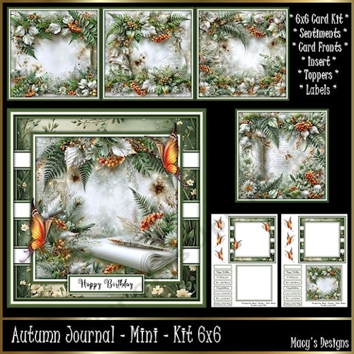 Autumn/Christmas Journal - Mini Kit 6x6