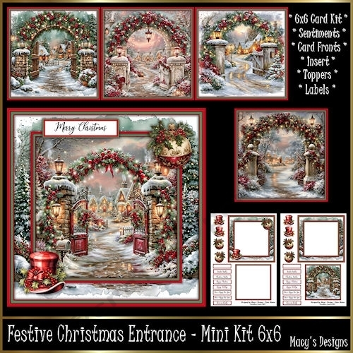 Festive Christmas Entrance- Mini Kit 6x6
