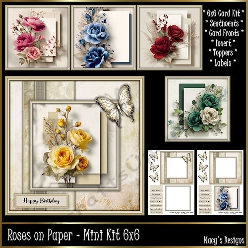 cup1453070_124264 - Roses on Paper - Mini Kit 6x6