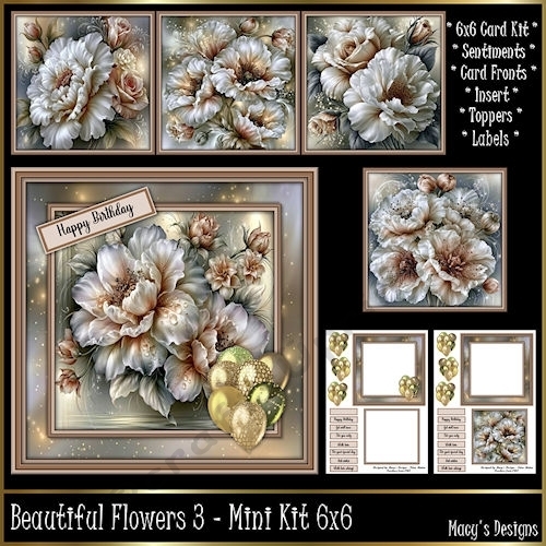 Beautiful Flowers 3 - Mini Kit 6x6