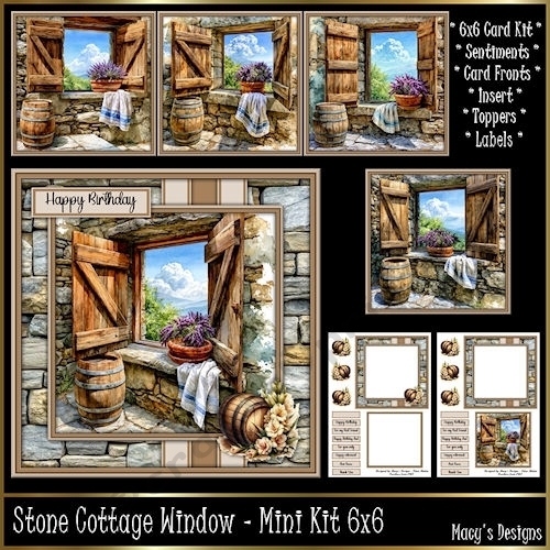 Stone Cottage Window - Mini Kit 6x6