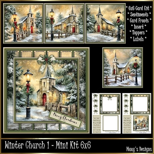 Winter Church 1 - Mini Kit 6x6