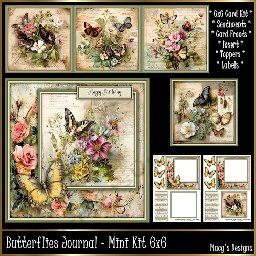 Butterflies Journal - Mini Kit 6x6
