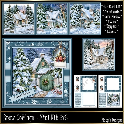Snow Cottage - Mini Kit 6x6
