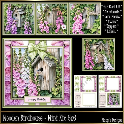 Wooden Birdhouse  - Mini Kit 6x6