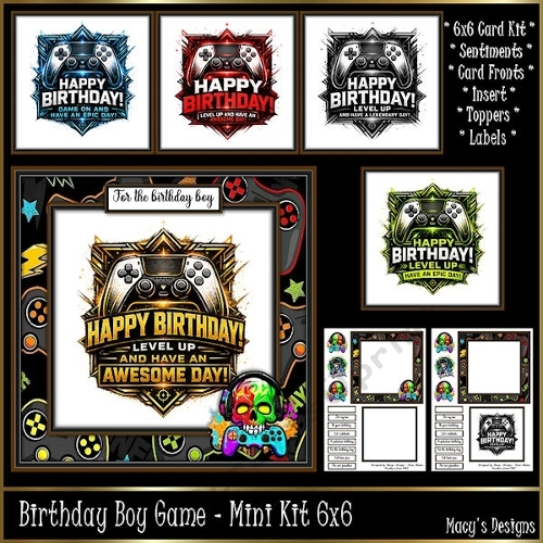 Birthday Boy Game - Mini Kit 6x6