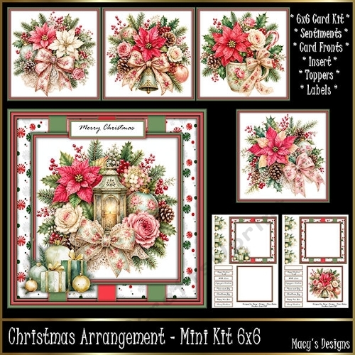 Christmas Arrangement - Mini Kit 6x6