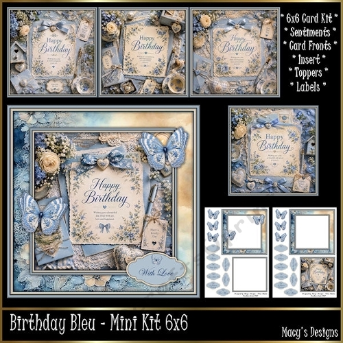 Birthday Bleu - Mini Kit 6x6