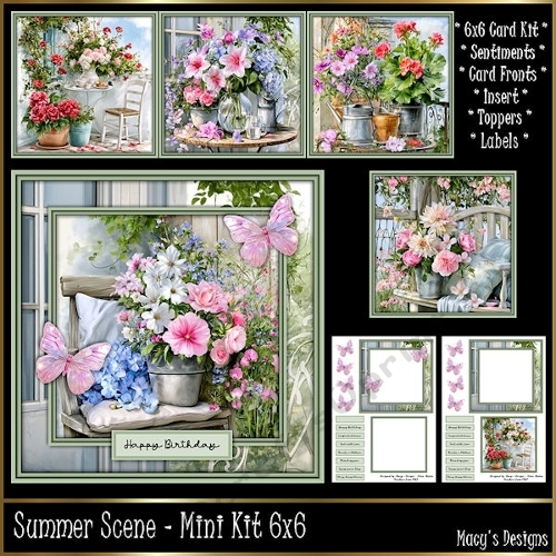Summer scene - Mini Kit 6x6