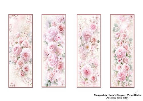 Peonies Pink Bookmarks