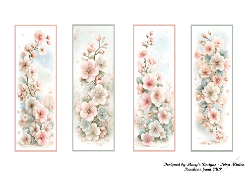 Pink Blossoms Bookmarks