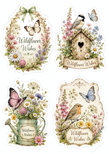 Wild Flower Wishes 1 stickers