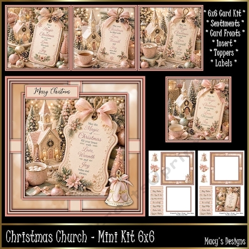 Christmas Church - Mini Kit 6x6