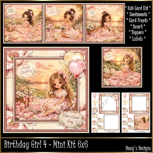 Birthday Girl 4 - Mini Kit 6x6