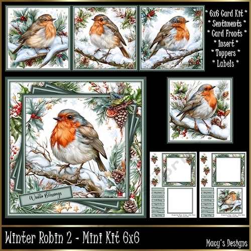 Winter Robin 2 - Mini Kit 6x6