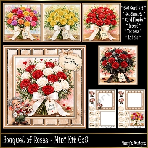 Bouquet of Roses - Mini Kit 6x6