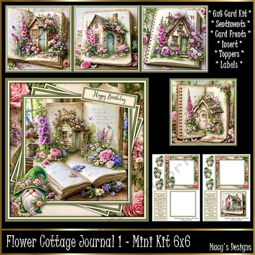Flower Cottage Journal 1 - Mini Kit 6x6