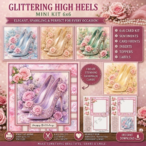 Glittering High Heels - Mini Kit 6x6
