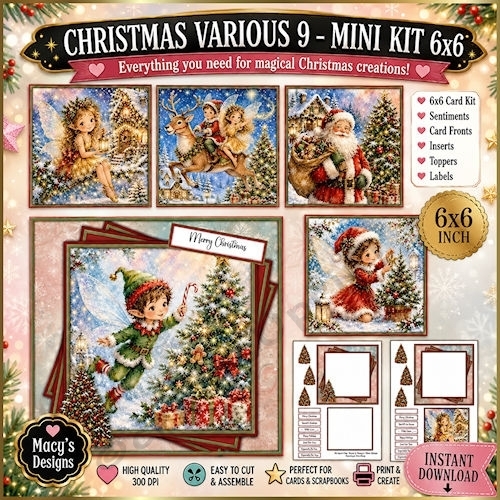 Christmas Various 9 - Mini Kit 6x6