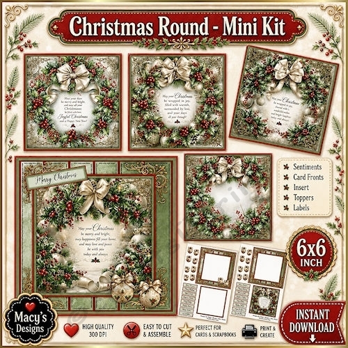 Christmas Round 1 - Mini Kit 6x6