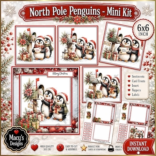 North Pole Penquins - Mini Kit 6x6