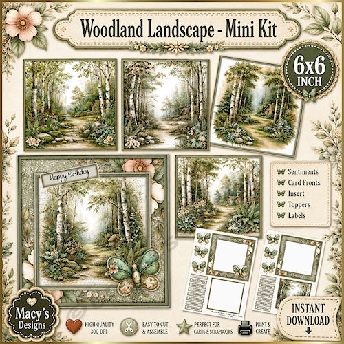 Woodland Landscape - Mini Kit 6x6