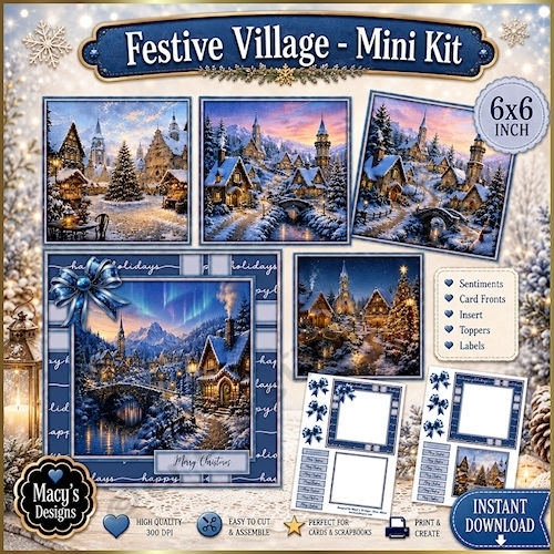 Festive Village - Mini Kit 6x6