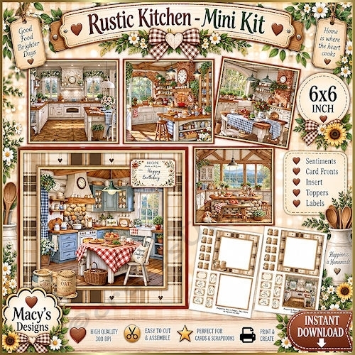 Rustic Kitchen - Mini Kit 6x6