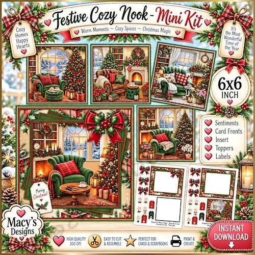 Festive Cozy Nook - Mini Kit 6x6
