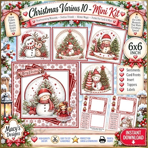Christmas Various 10 - Mini Kit 6x6