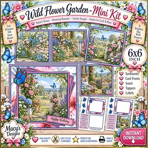 Wild Flower Garden - Mini Kit 6x6