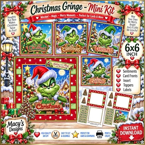 Christmas Gringe - Mini Kit 6x6