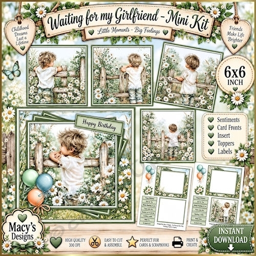 Waiting for my Girlfriend - Mini Kit 6x6